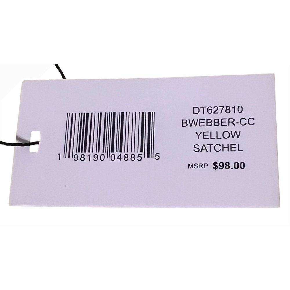 Steve Madden Satchel Women's Yellow Crossbody w/Lemon Pouch BWEBBER-CC Medium - Picture 11 of 11